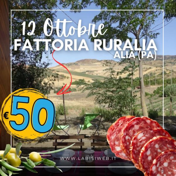 FATTORIA RURALIA con Pranzo e Laboratori Inclusi - 12 Ottobre - € 50