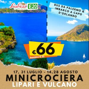 MINICROCIERA LIPARI E VULCANO - 17, 31 LUGLIO, 14, 28 Agosto da Villabate, Palermo, Bagheria - € 66