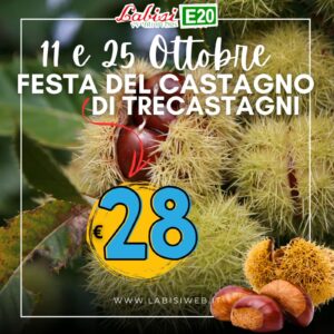 FESTA DEL CASTAGNO - Trecastagni - SABATO 11 e 25 Ottobre  - € 28