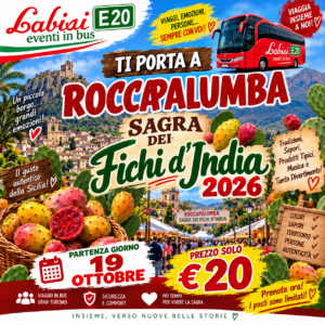 ROCCAPALUMBA SAGRA FICHI D INDIA 2026 - IN BUS AD €20 PER PERSONA