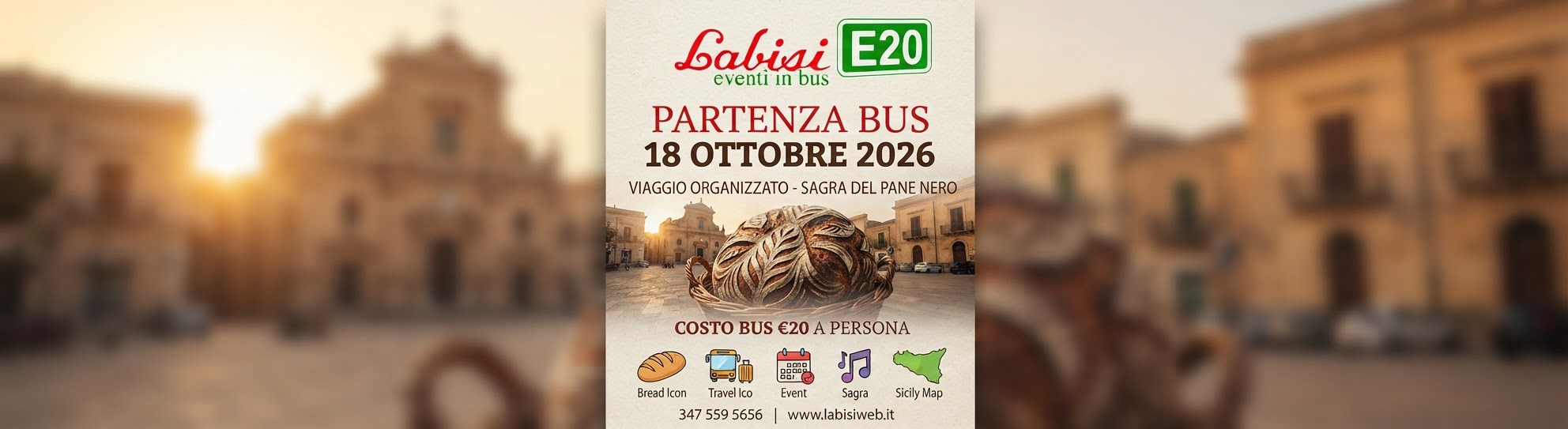 Sagra del Pane Nero di Castelvetrano - Prezzo bus per persona €20 - 18 Ottobre 2026
