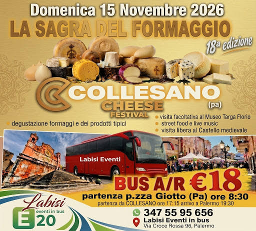 Sagra del Formaggio - Collesano Cheese Festival 2026 - PREZZO €18,00 PER PERSONA